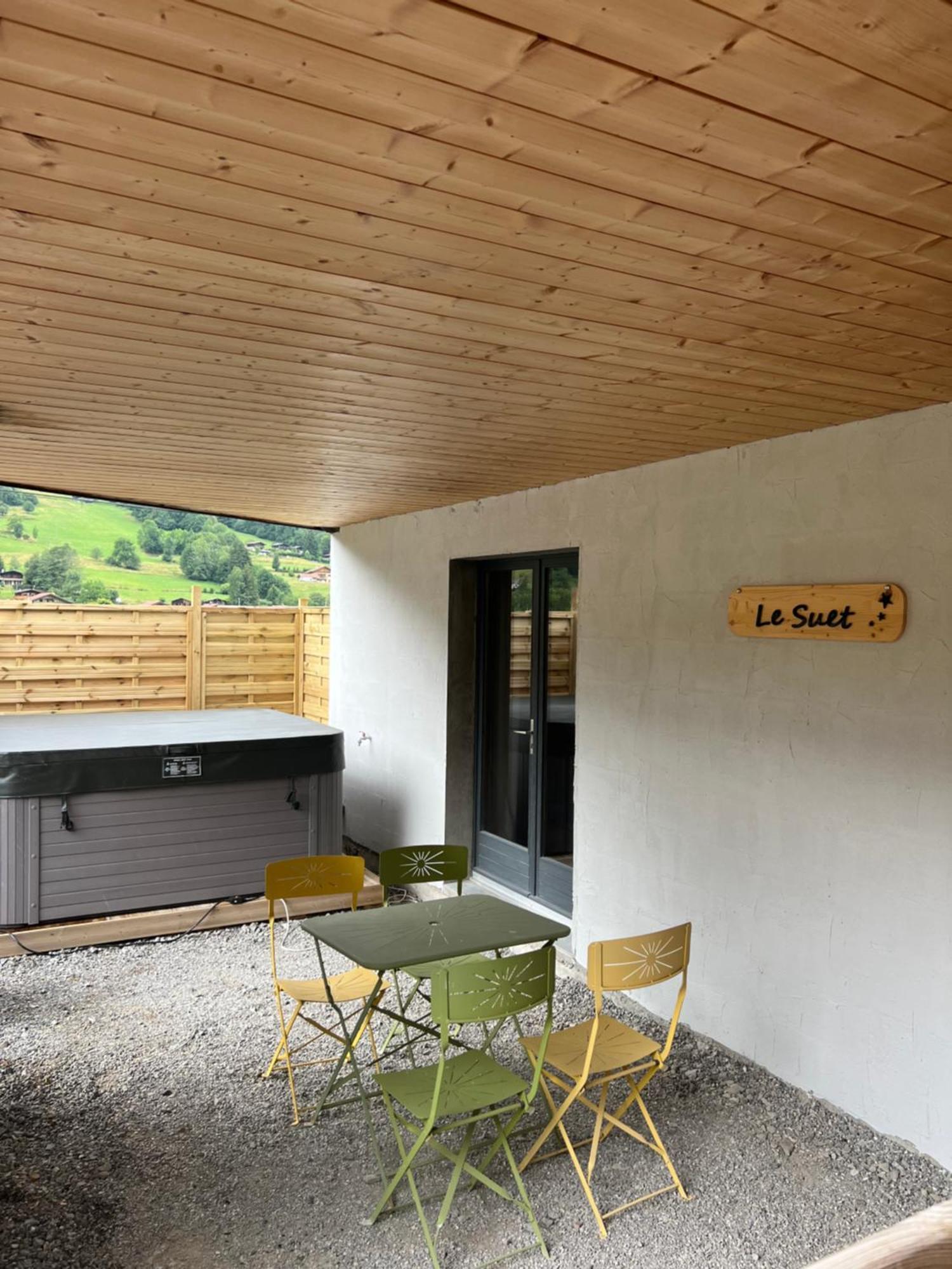 Neuf Chalet 4P Le Suet Jacuzzi Privatif Entremont 外观 照片